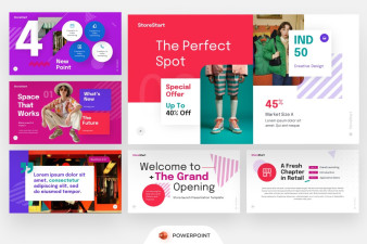 Store Launch PowerPoint Template